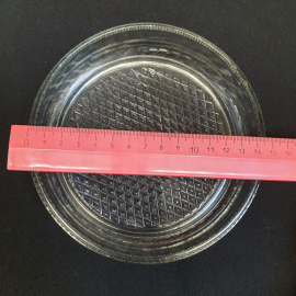 Салатник, конфетница круглая, хрусталь, диаметр 15 см, СССР. Картинка 4